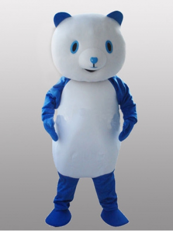 本格的 パンダ 熊猫（白色・青色）　変身 着ぐるみ　大人用　コスチューム