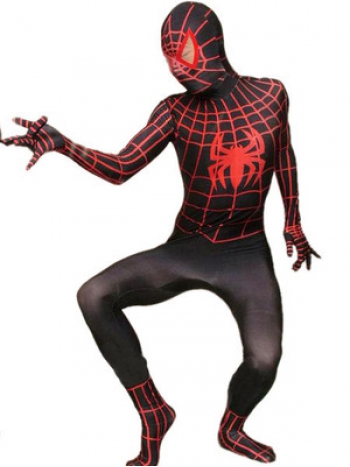 ★全身タイツ 黒 赤 spider-man スパイダーマン★コスチューム コスプレ衣装 spider-man cosplay スーツ サイズ豊富 サイズオーダー可能 変装 仮装 コス ハロウィン