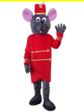 本格的 着ぐるみ　ネズミちゃん　赤い衣装　変身 きぐるみ コスチューム 大人用
