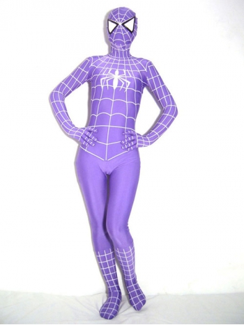 ★全身タイツ 紫 spider-man スパイダーマン★コスチューム コスプレ衣装 spider-man cosplay スーツ サイズ豊富 サイズオーダー可能 変装 仮装 コス ハロウィン