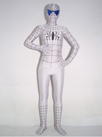 ★全身タイツ ホワイト 白い spider-man スパイダーマン★コスチューム コスプレ衣装 spider-man cosplay スーツ サイズ豊富 サイズオーダー可能 変装 仮装 コス ハロウィン