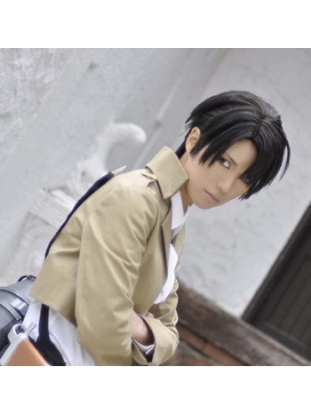 進撃の巨人 リヴァイ コスプレウィッグ 高品質耐熱 cosplay