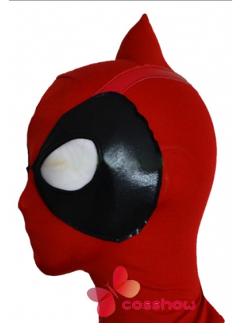 Deadpoolデッドプールマスク通気性良いブラック＆レッドcosplay弾力・伸縮性あり コスチューム オーダーメイド製作　変身　舞台　 男性　女性 ハロウィ