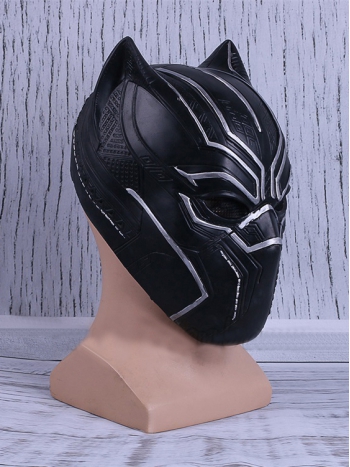 ★マスク シェルマスク ブラックパンサー Black Panther版 Costume コスプレ 男女兼用 マスク ゴム 黒い ブラック