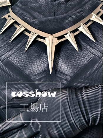 ★ネックレス 腕飾り ブラックパンサー Black Panther版 Costume コスプレ 男女兼用 樹脂 銀色 グレー