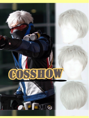 ★コスプレウィッグ SOLDIER:76/Jack·Morrison★Overwatch オーバーウオッチ コスチューム コスプレ cosplay 変装 仮装 コス ハロウィン