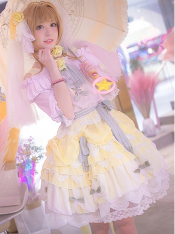 ★コスプレ衣装 木之本 桜/KINOMOTO SAKURA★カードキャプターさくら コスチューム cosplay 変装 仮装 コス ハロウィン