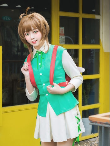 ★コスプレ衣装 木之本 桜/KINOMOTO SAKURA★カードキャプターさくら コスチューム cosplay サイズ豊富 変装 仮装 コス ハロウィン