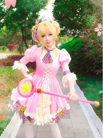 ★コスプレ衣装 木之本 桜/KINOMOTO SAKURA★カードキャプターさくら コスチューム cosplay サイズ豊富 変装 仮装 コス ハロウィン