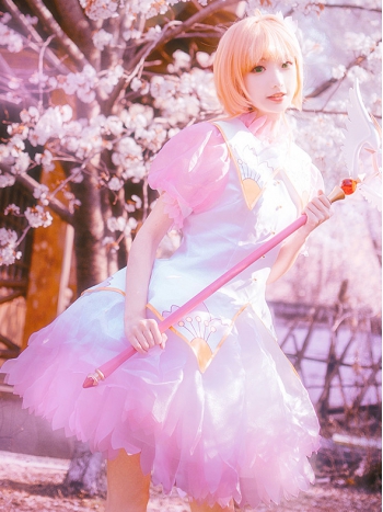 ★コスプレ衣装 木之本 桜/KINOMOTO SAKURA★カードキャプターさくら コスチューム cosplay サイズ豊富 変装 仮装 コス ハロウィン