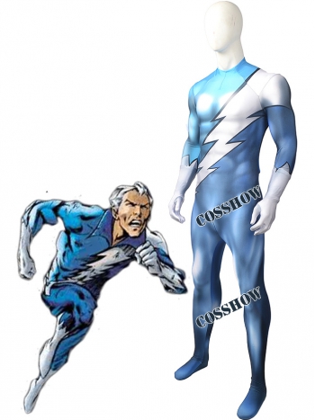 ★全身タイツ Pietro Django Maximoff/Quicksilver★X-Men The Avengers  スーツ コスプレ衣装 コスチューム サイズ豊富 オーダーメイド製作 変身 舞台 変装 仮装 コス ハロウィン