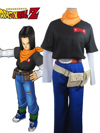 ★コスプレ衣装セット 人造人間17号 Android 17 ラピス（Lapis） ★ドラゴンボール Dragon Ball コスチューム コスプレ衣装 cosplay サイズ豊富 サイズオーダー無料 変装 仮装 コス ハロウィン