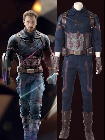 ★コスプレ衣装セット 8点セット Captain America キャプテン・アメリカ★The Avengers アベンジャーズ コスチューム cosplay サイズ豊富 サイズオーダー可能 変装 仮装 コス ハロウィン