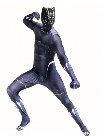 ★全身タイツ Black Panther ★Cosplay マスク付き コスチューム コスプレ衣装 スーツ サイズ豊富 サイズオーダー可能 変装 仮装 コス ハロウィン