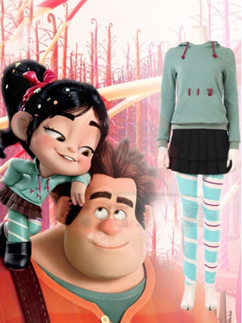 ★コスプレ衣装 Vanellope von Schweetz★Ralph Breaks the Internet: Wreck-It Ralph 2 アニメ 映画 コスチューム cosplay 変装 仮装 サイズオーダー可能 ハロウィン