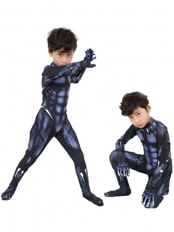 ★キッズ 全身タイツ Black Panther ★ゴムマスク付き Cosplay コスチューム コスプレ衣装 スーツ サイズ豊富 サイズオーダー可能 変装 仮装 コス ハロウィン