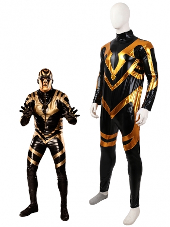 ★全身スーツ タイツ Goldust★ブラック ゴールド コーティング コスプレ衣装 ゼンタイ cosplay 弾力伸縮性あり コスチューム サイズ豊富 オーダーメイド無料 変身 舞台 変装 仮装 コス ハロウィン