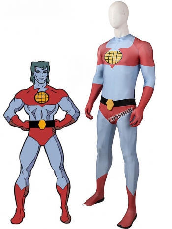 ★全身タイツ 肌スーツ ベーススーツ キャプテン・プラネット★Captain Planet and the Planeteers  コスチューム コスプレ衣装 スーツ サイズ豊富 サイズオーダー可能 変装 仮装 コス ハロウィン