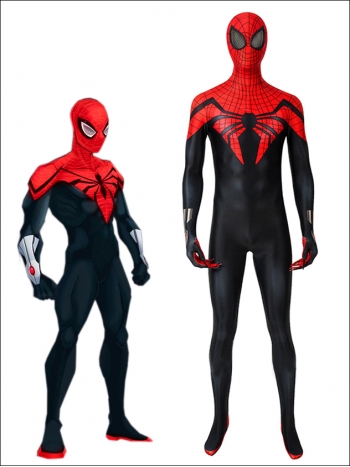 ♪The Superior Spider-Man スーペリア・スパイダーマン スパイダーマン 全身タイツ 3Dプリント 立体裁断 Spider-Man コスプレ衣装 オーダーメイド