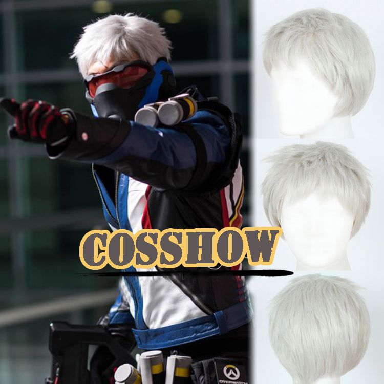 ★コスプレウィッグ SOLDIER:76/Jack·Morrison★Overwatch オーバーウオッチ コスチューム コスプレ cosplay 変装 仮装 コス ハロウィン