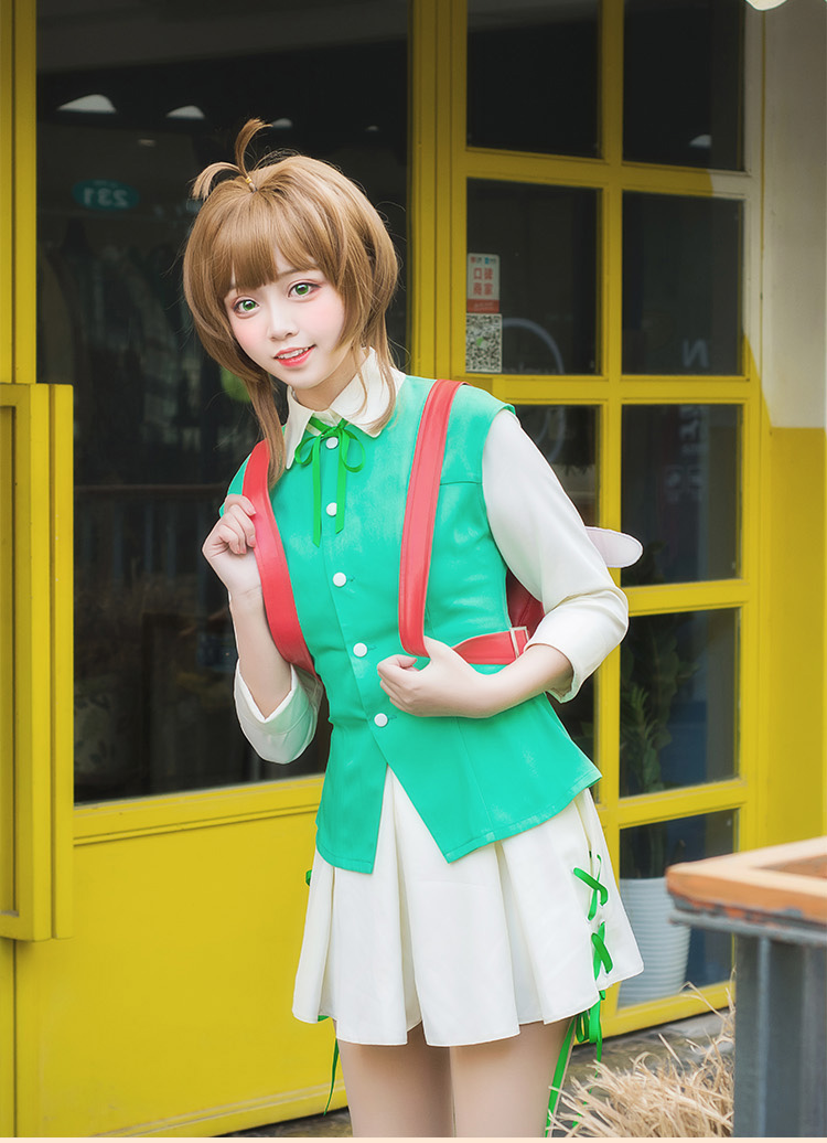 ★コスプレ衣装 木之本 桜/KINOMOTO SAKURA★カードキャプターさくら コスチューム cosplay サイズ豊富 変装 仮装 コス ハロウィン