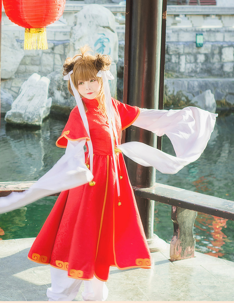 ★コスプレ衣装 木之本 桜/KINOMOTO SAKURA 中国風★カードキャプターさくら コスチューム cosplay 変装 仮装 コス ハロウィン