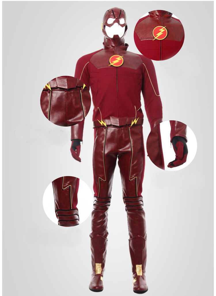 ★コスプレ衣装 The Flash★The Flash Cosplay コスチューム コスプレ衣装 スーツ サイズ豊富 サイズオーダー可能 変装 仮装 コス ハロウィン