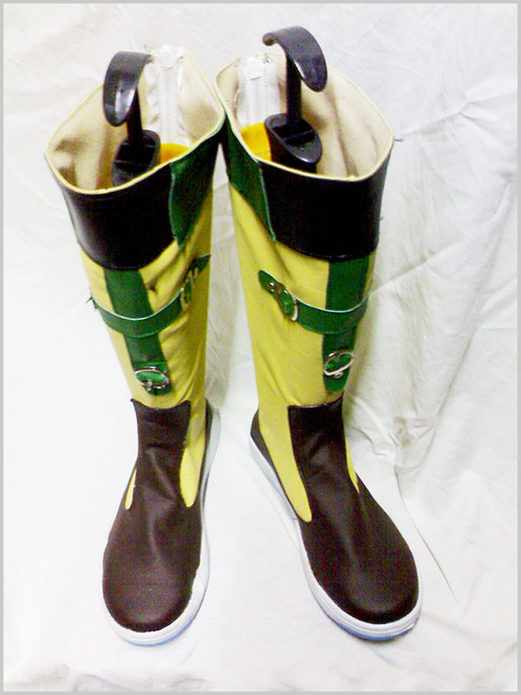 コスプレ ブーツ ファイナルファンタジーX FFX Rikku/リュック コスチューム 靴 変装 仮装 華麗 ハロウィン サイズオーダー