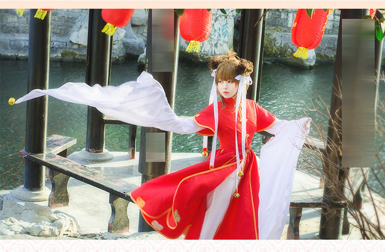 ★コスプレ衣装 木之本 桜/KINOMOTO SAKURA 中国風★カードキャプターさくら コスチューム cosplay 変装 仮装 コス ハロウィン