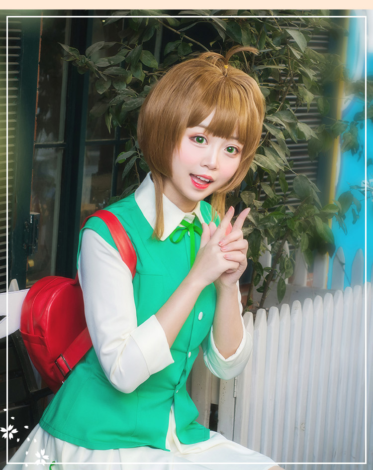 ★コスプレ衣装 木之本 桜/KINOMOTO SAKURA★カードキャプターさくら コスチューム cosplay サイズ豊富 変装 仮装 コス ハロウィン