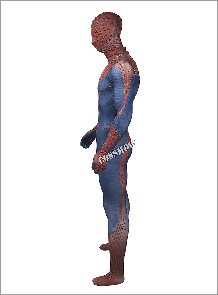 ★新品 全身タイツ The Amazing Spider-Man★アメイジング・スパイダーマン1 高級仕様 フルーセット 靴底付 ミラー版レンズ付 スーツ cosplay コスプレ衣装 コスチューム サイズオーダー可能 変装 仮装 コス ハロウィン