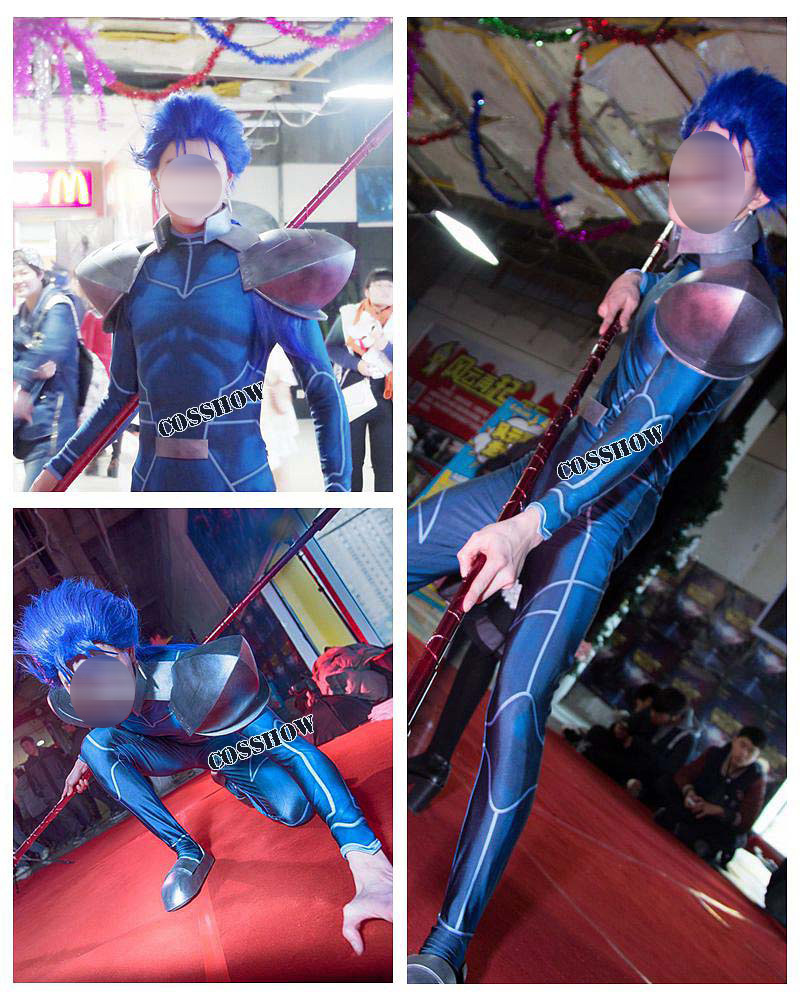 ★全身タイツ クー・フーリン/Lancer Cú Chulainn★Fate/stay night フェイト/ステイナイト スーツ Cosplay コスプレ衣装 コスチューム 伸縮性 サイズ豊富 オーダーメイド製作 変身 舞台 変装 仮装 コス ハロウィン