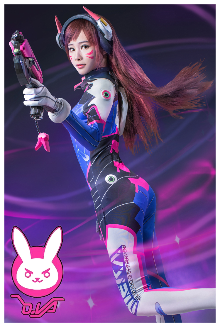 ★全身タイツ D.Va★Overwatch オーバーウオッチ コスチューム コスプレ衣装 cosplay サイズ豊富 変装 仮装 コス ハロウィン