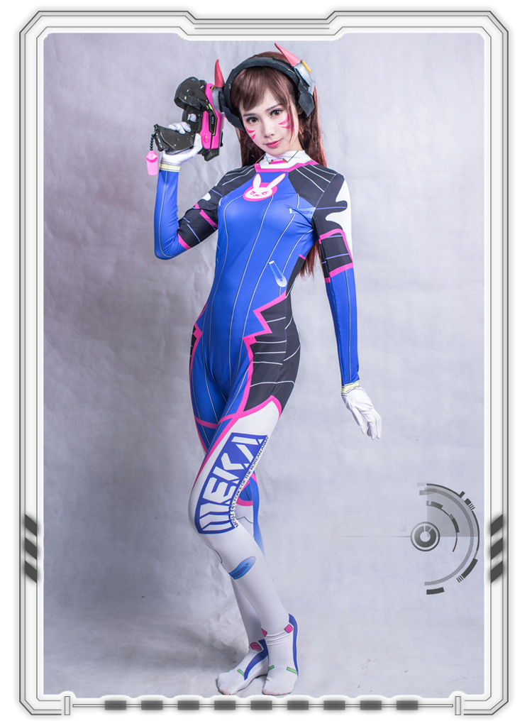 ★全身タイツ D.Va★Overwatch オーバーウオッチ コスチューム コスプレ衣装 cosplay サイズ豊富 変装 仮装 コス ハロウィン