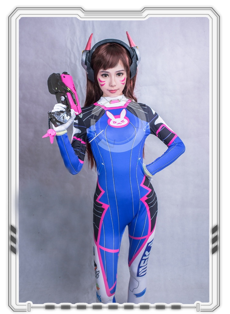 ★全身タイツ D.Va★Overwatch オーバーウオッチ コスチューム コスプレ衣装 cosplay サイズ豊富 変装 仮装 コス ハロウィン