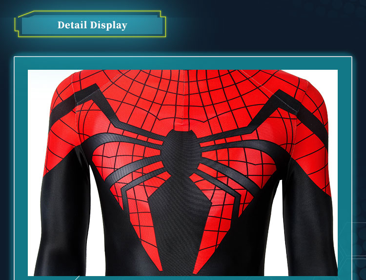 ♪The Superior Spider-Man スーペリア・スパイダーマン スパイダーマン 全身タイツ 3Dプリント 立体裁断 Spider-Man コスプレ衣装 オーダーメイド