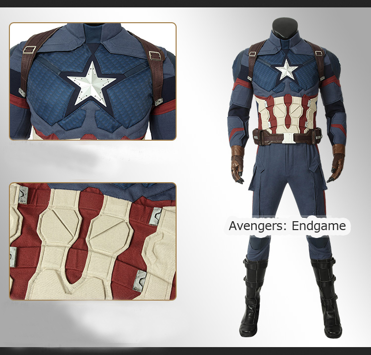 ★コスプレ衣装セット Captain America キャプテン・アメリカ★Avengers: Endgame アベンジャーズ4 アベンジャーズ/エンドゲーム コスチューム cosplay サイズ豊富 変装 仮装 コス