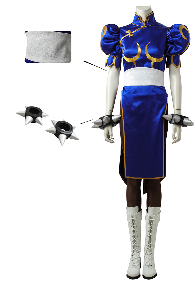 チュン・リー Chun-Li 春麗 コスプレ衣装セット ストリートファイター★Street Fighter コスチューム cosplay 変装 仮装 サイズ豊富 サイズオーダー可能
