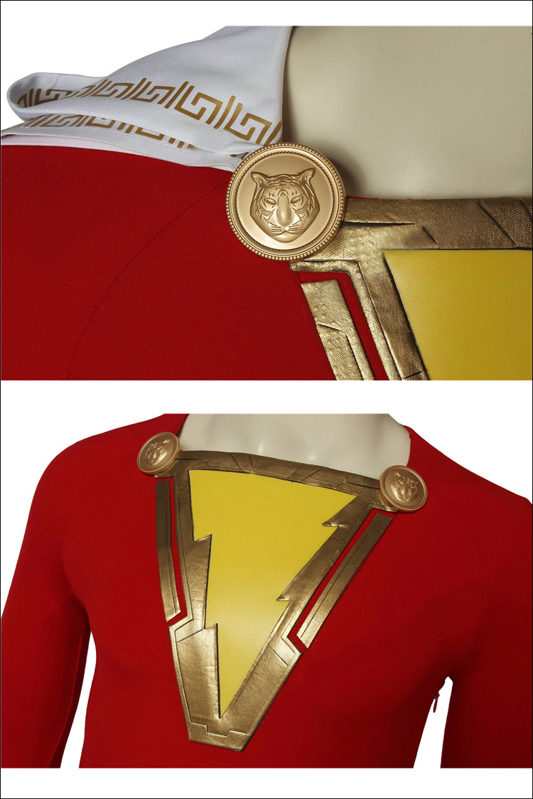 ★シャザム!コスプレ衣装 全身タイツ レッド スーツ ★Shazam! コスチューム cosplay 変装 仮装 サイズ豊富 サイズオーダー可能