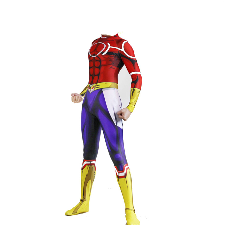 全身タイツ 僕のヒーローアカデミア All Might オールマイト コスプレ コスチューム Printed Spandex Lycra cosplay コスチューム 変装 仮装 高品質 オーダーメイド