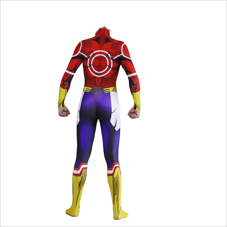 全身タイツ 僕のヒーローアカデミア All Might オールマイト コスプレ コスチューム Printed Spandex Lycra cosplay コスチューム 変装 仮装 高品質 オーダーメイド