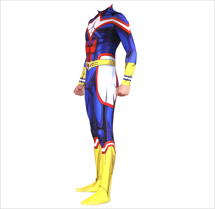 全身タイツ 僕のヒーローアカデミア All Might オールマイト コスプレ コスチューム Printed Spandex Lycra cosplay コスチューム 変装 仮装 高品質 オーダーメイド