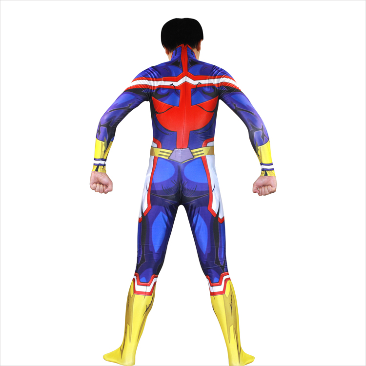 全身タイツ 僕のヒーローアカデミア All Might オールマイト コスプレ コスチューム Printed Spandex Lycra cosplay コスチューム 変装 仮装 高品質 オーダーメイド