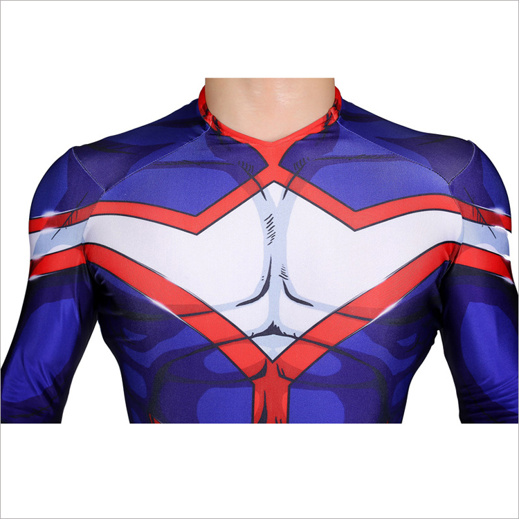 全身タイツ 僕のヒーローアカデミア All Might オールマイト コスプレ コスチューム Printed Spandex Lycra cosplay コスチューム 変装 仮装 高品質 オーダーメイド