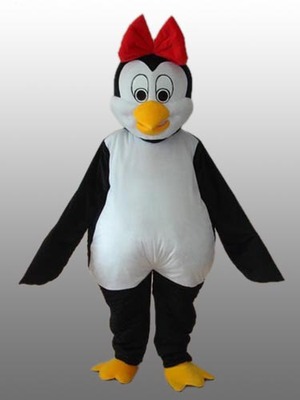 可愛い ペンギン（赤色リボン） 着ぐるみ