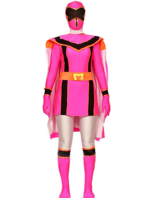 魔法戦隊マジレンジャー 全身タイツ ピンク　中性　ベーススーツ コスチューム